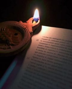 Reading Cato by the Olive Oil Lamp