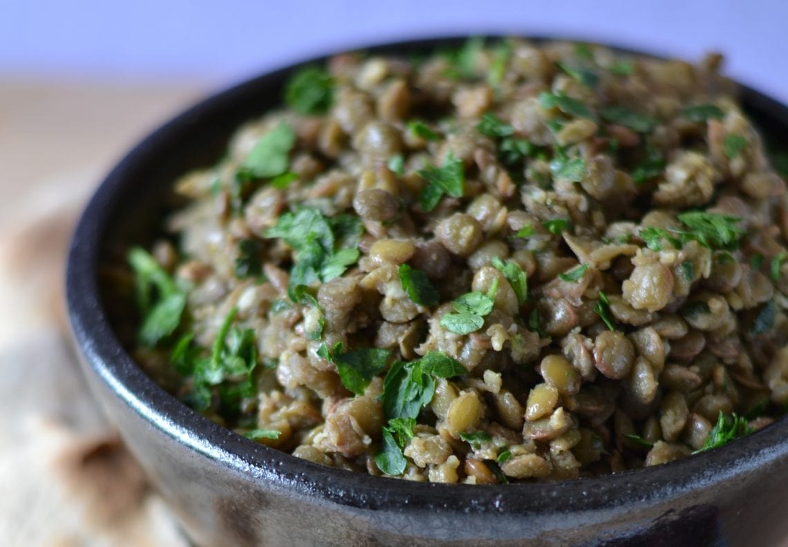 Egyptian Lentil Salad in Olive Oil Recipe from Tavola Mediterranea