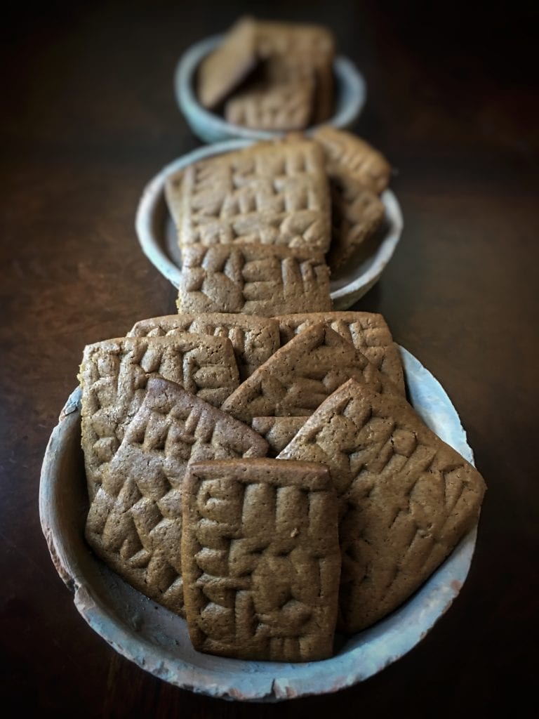 Cuneiform Tablet Gingerbread Biscuits from Tavola Mediterranea