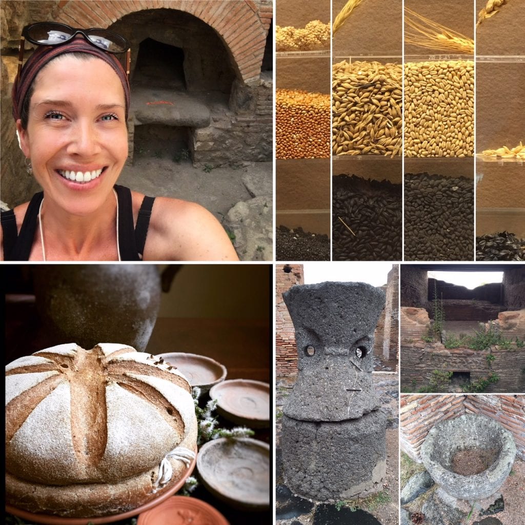 Farrell Monaco researching bread, bakeries and baking technologies at Pompeii