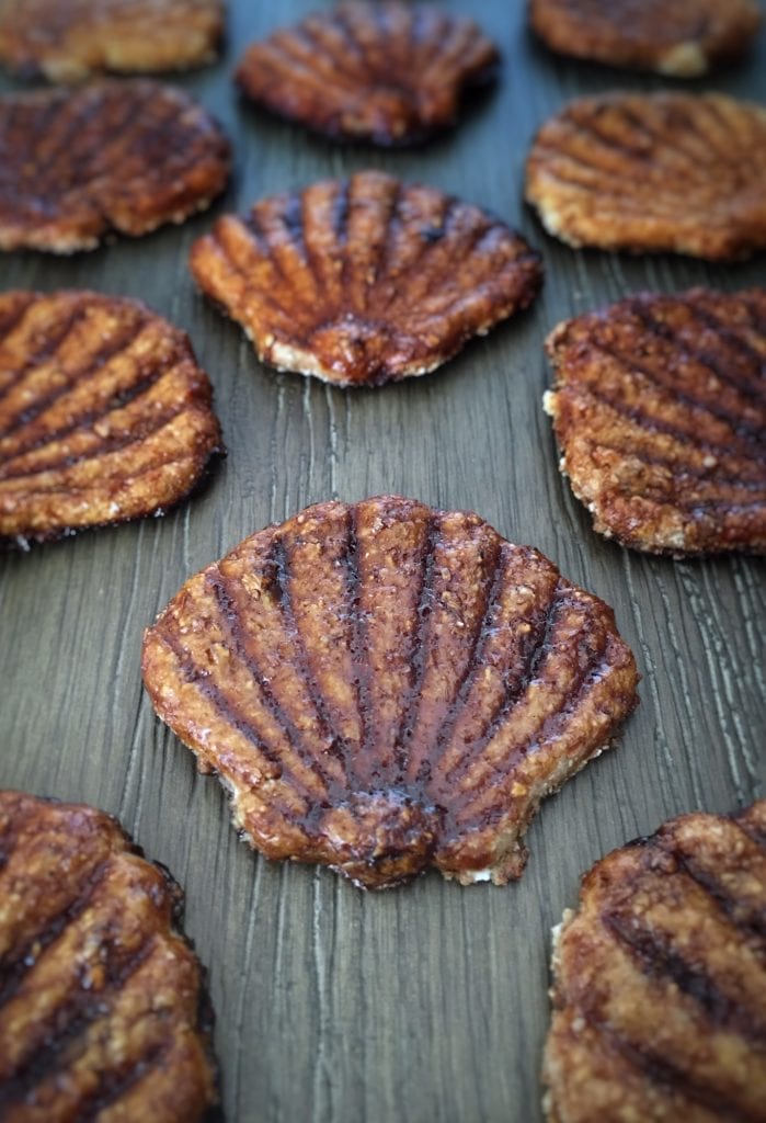 Honey Spelt Biscuits Glazed with Defrutum