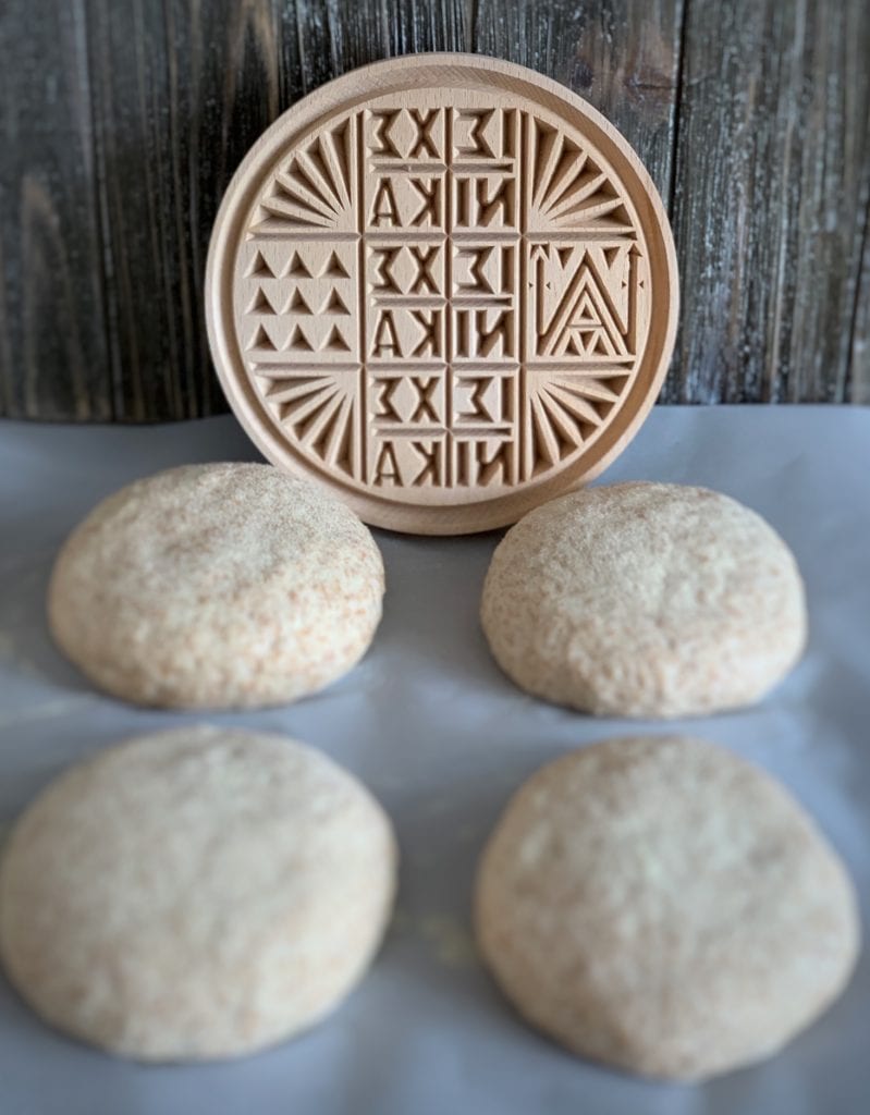 GREECE hand carved Holy bread stamp