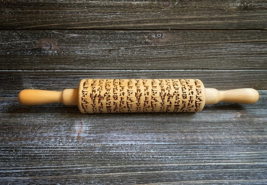 Cuneiform Gingerbread Rolling Pin | Tavola Mediterranea