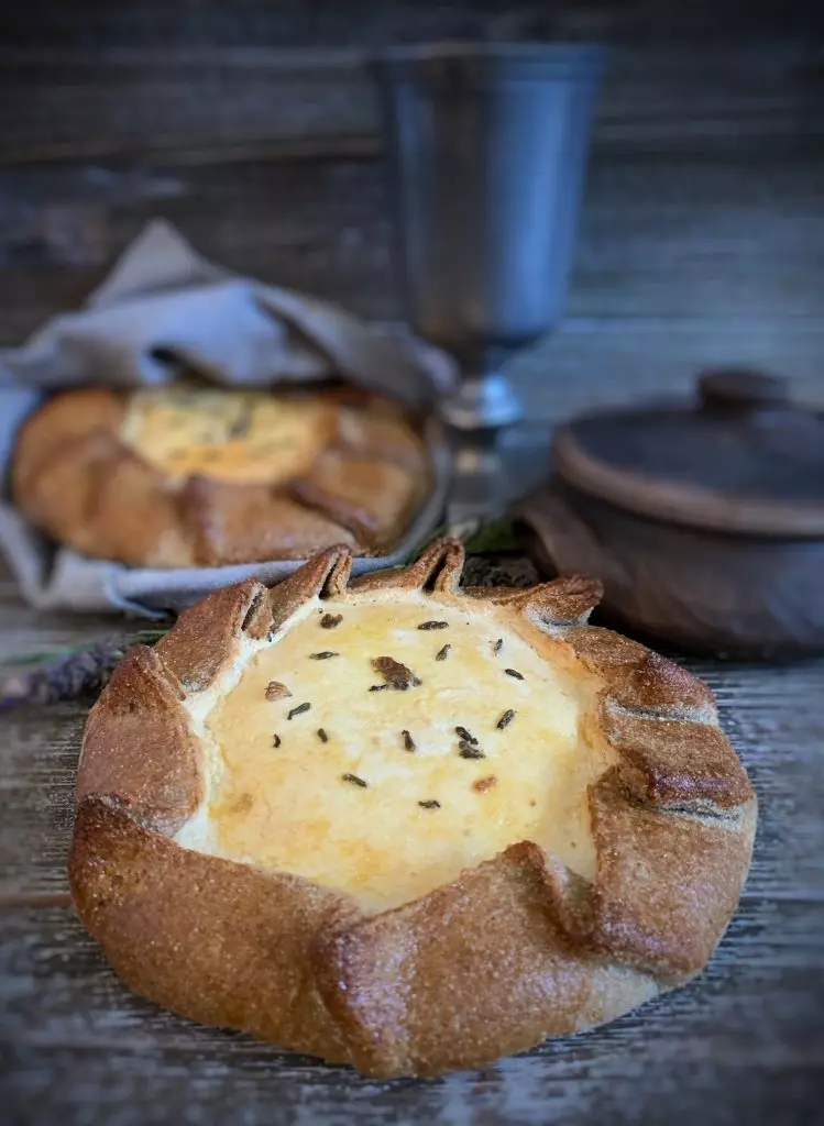 Ancient Greek Choirinas Goat-Cheese Honey Cake | Tavola Mediterranea