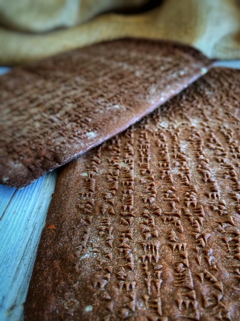 Cuneiform Gingerbread Tablet | Rolling Pin | Tavola Mediterranea