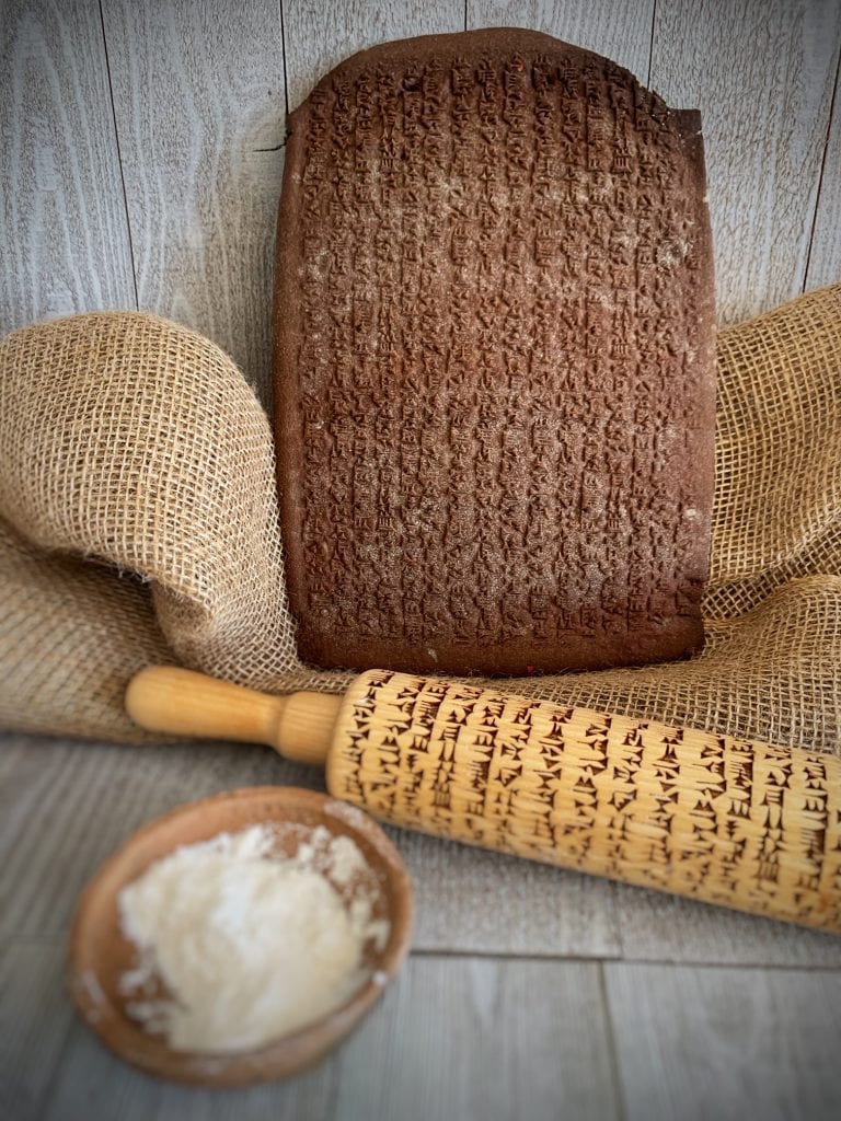 Cuneiform Gingerbread Tablet | Rolling Pin | Tavola Mediterranea