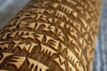 Cuneiform Gingerbread Rolling Pin | Tavola Mediterranea
