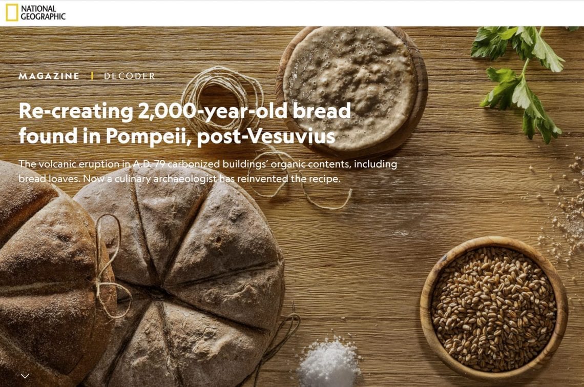 Re-creating 2,000-year-old bread found in Pompeii, post-Vesuvius